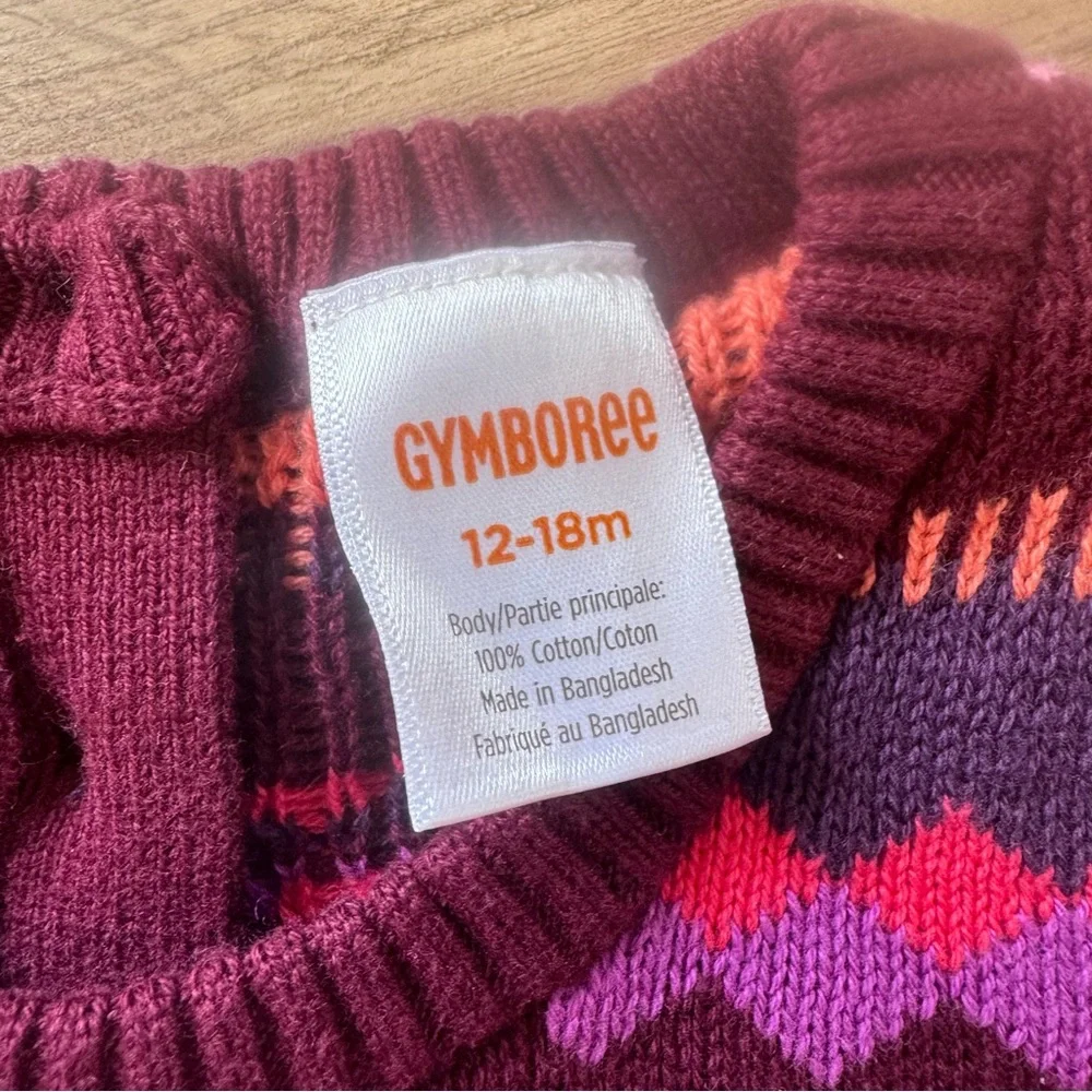 Gymboree Fairisle Sweater Dress Spice Market 12-18 Months